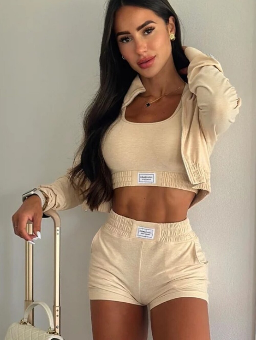 Bombshell Sportswear Cloud Crop Jacket XS